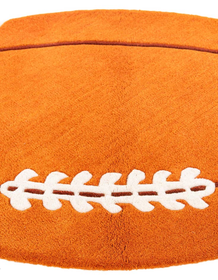 Detail image of  2' 3 x 3' 9 Playtime Kids Wool Oval Rug