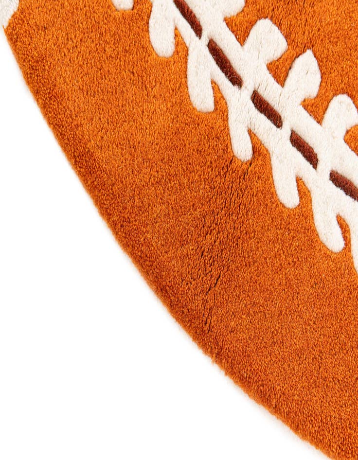 Detail image of  2' 3 x 3' 9 Playtime Kids Wool Oval Rug