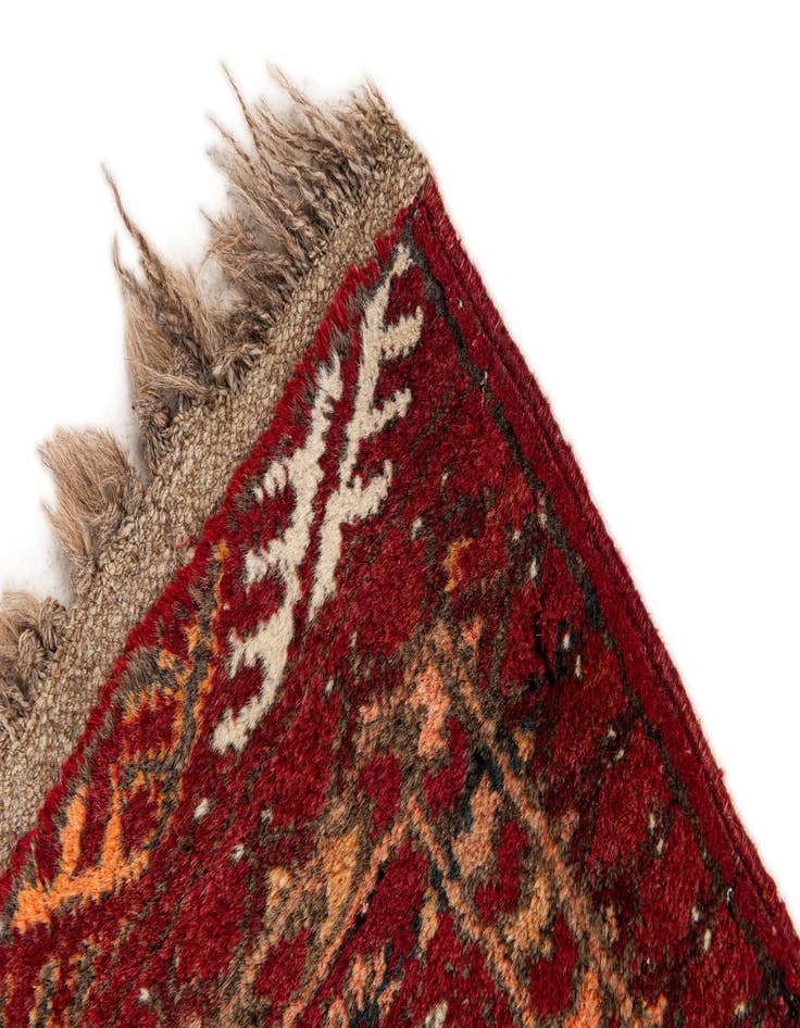 Detail image of  1' 8 x 2' 2  Hand Knotted Afghan Ersari Wool Rug