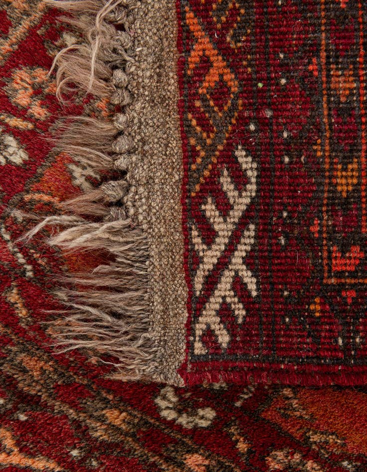 Detail image of  1' 8 x 2' 2  Hand Knotted Afghan Ersari Wool Rug