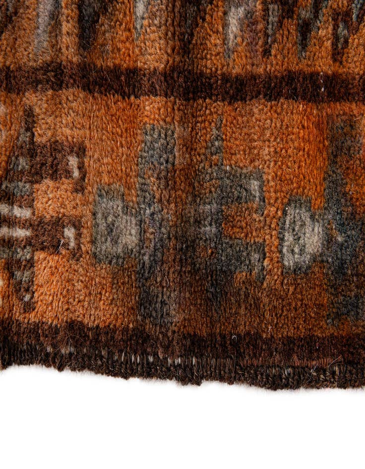 Detail image of  3' 9 x 6' 9  Hand Knotted Afghan Ersari Wool Rug