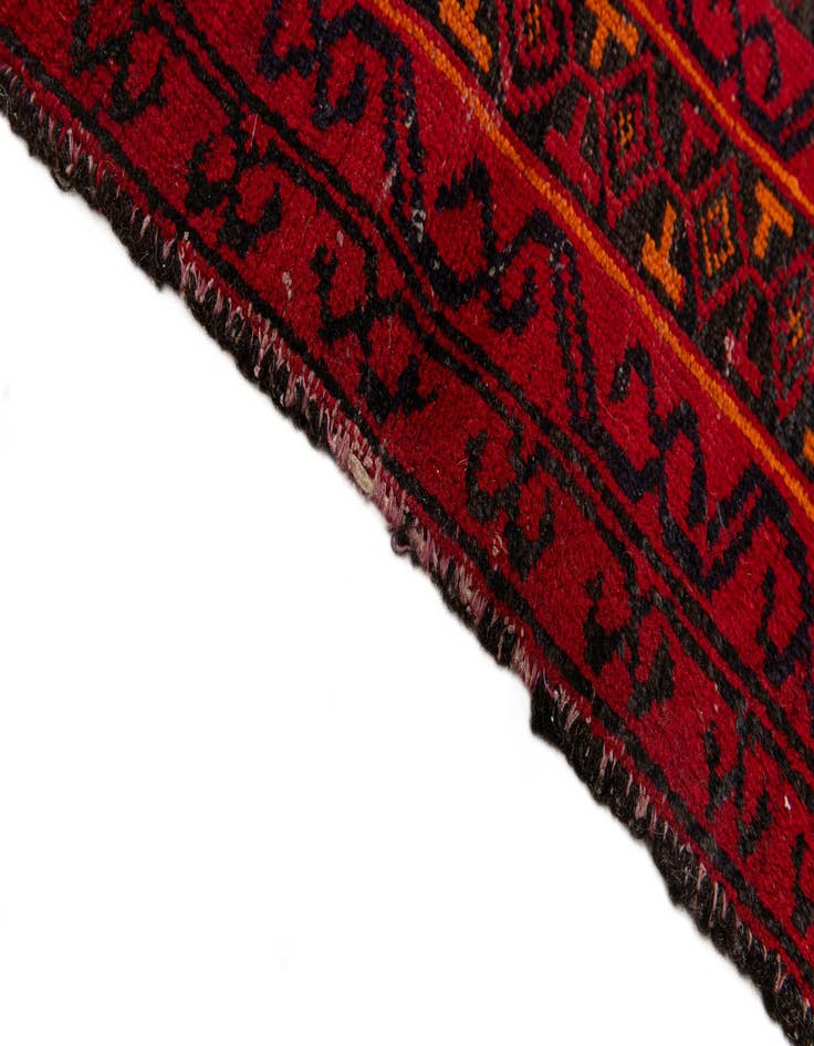 Detail image of  3' x 5' 1  Hand Knotted Afghan Ersari Wool Rug