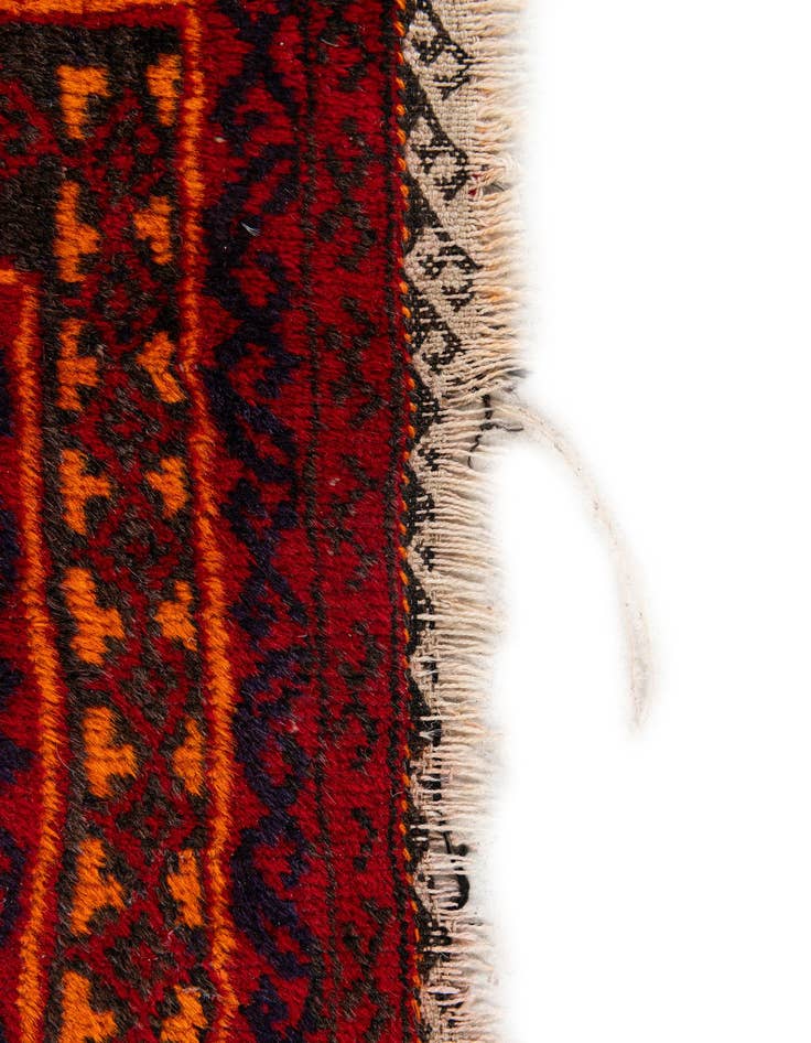 Detail image of  3' x 5' 1  Hand Knotted Afghan Ersari Wool Rug