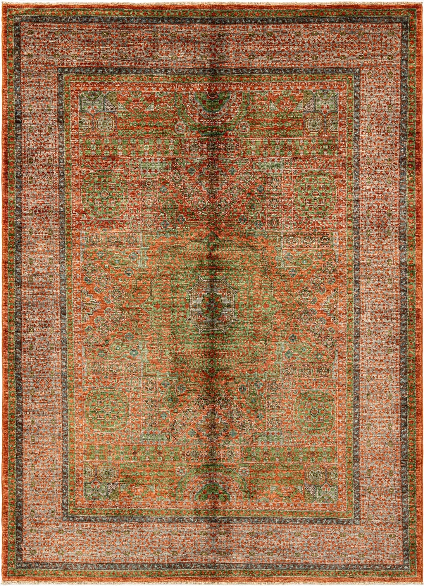  4' 10 x 6' 11  Hand Knotted Amina Rug