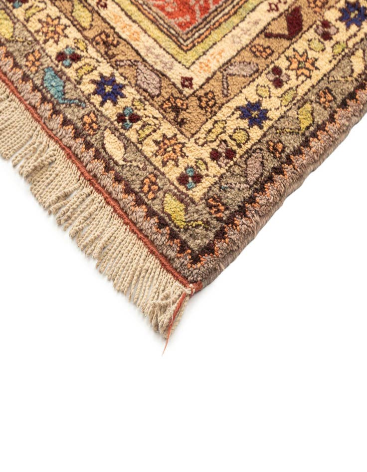 Detail image of  3' 4 x 4' 9  Hand Knotted Anatolian Wool Rug