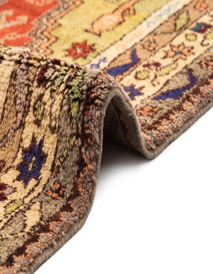 Detail image of  3' 4 x 4' 9  Hand Knotted Anatolian Wool Rug