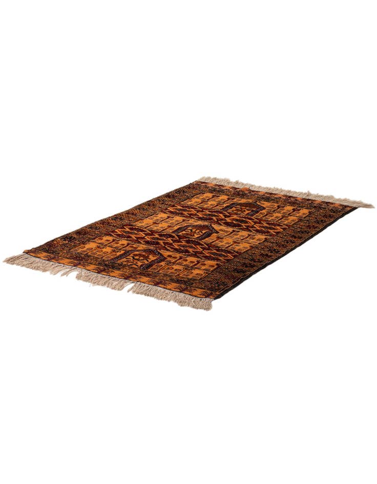 Detail image of  3' 3 x 4' 11  Hand Knotted Anatolian Oriental Wool Rug