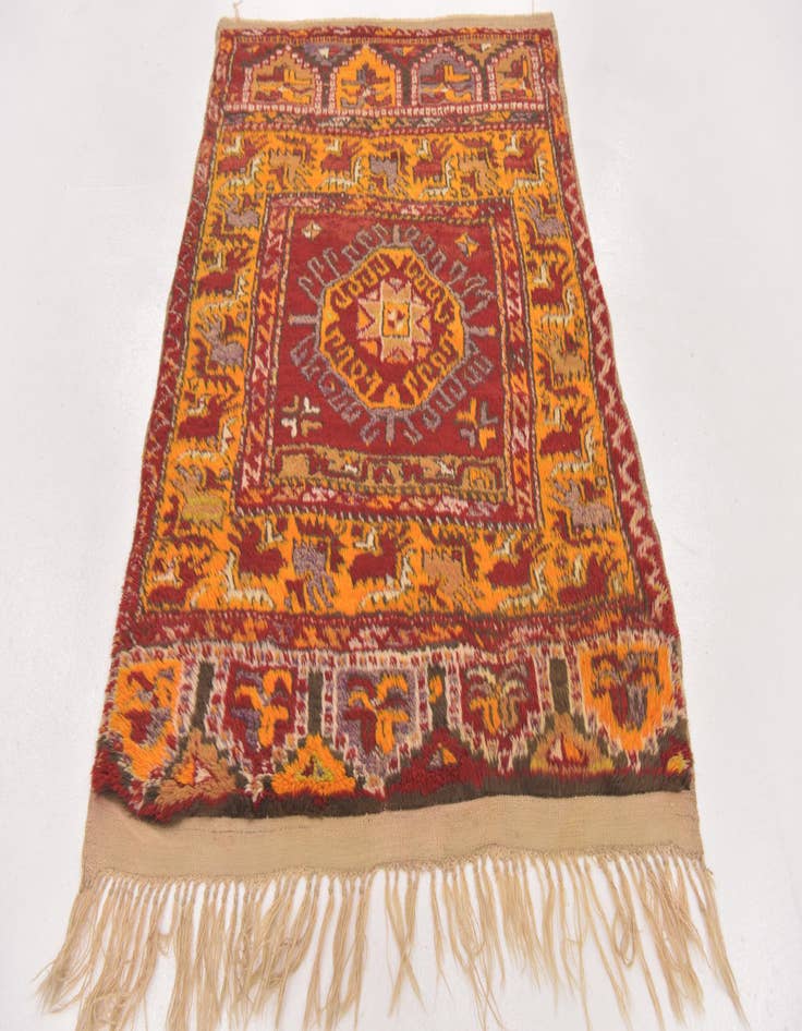 Detail image of  3' 6 x 5'  Hand Knotted Anatolian Wool Rug