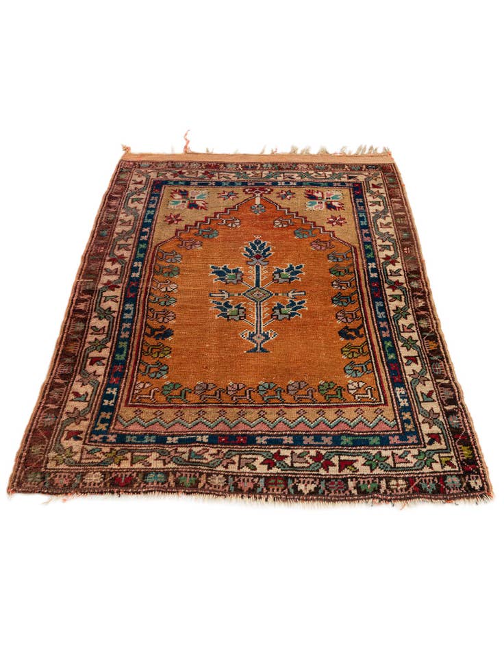 Detail image of  2' 10 x 3' 10  Hand Knotted Anatolian Wool Rug