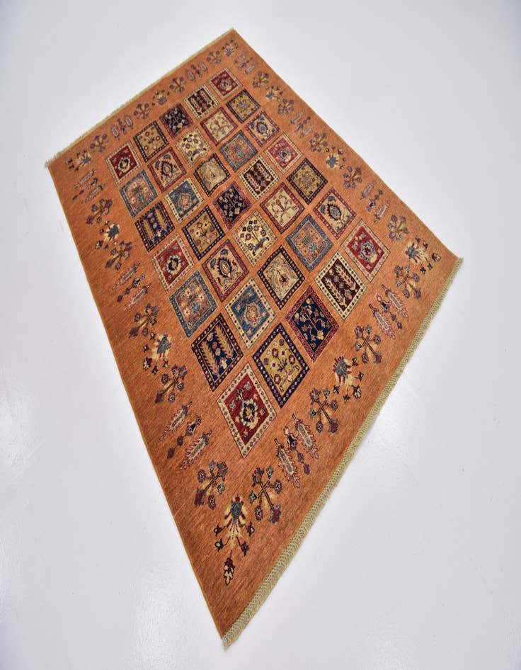 Detail image of  5' 2 x 6' 8  Hand Knotted Ariana Ziegler Rug