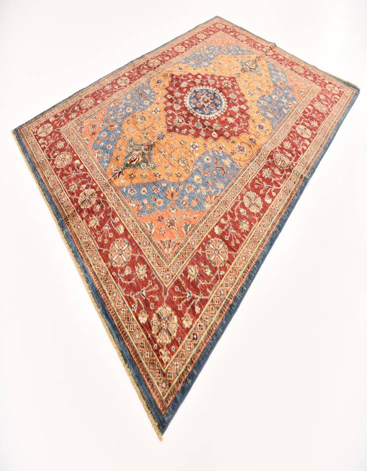 Detail image of  5' 7 x 7' 11  Hand Knotted Ariana Ziegler Oriental Rug