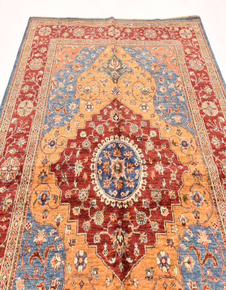 Detail image of  5' 7 x 7' 11  Hand Knotted Ariana Ziegler Oriental Rug