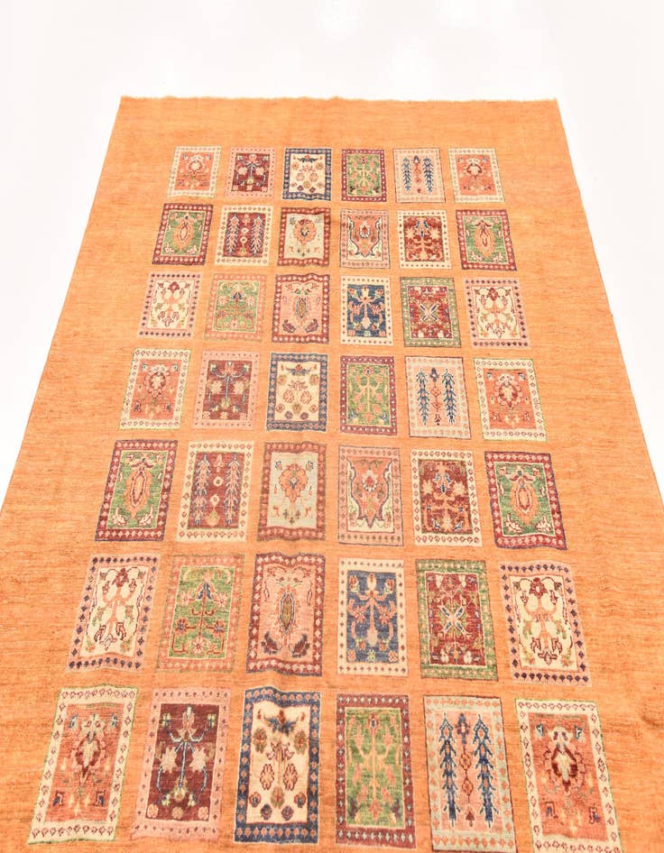 Detail image of  5' 9 x 8' 2  Hand Knotted Ariana Ziegler Rug