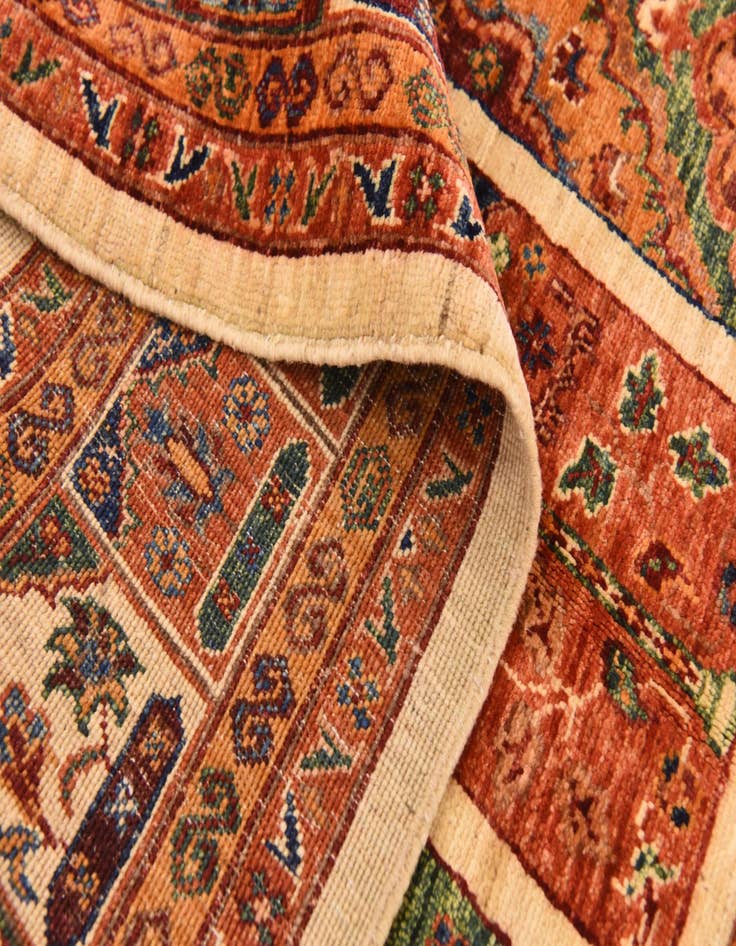 Detail image of  5' 8 x 8'  Hand Knotted Ariana Ziegler Rug