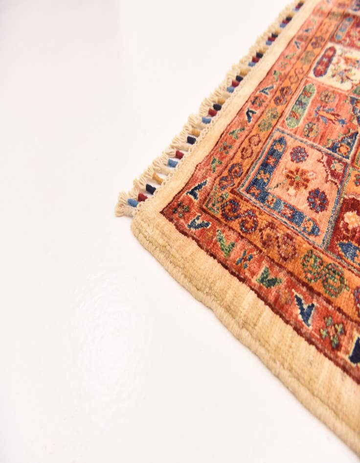 Detail image of  5' 8 x 8'  Hand Knotted Ariana Ziegler Rug