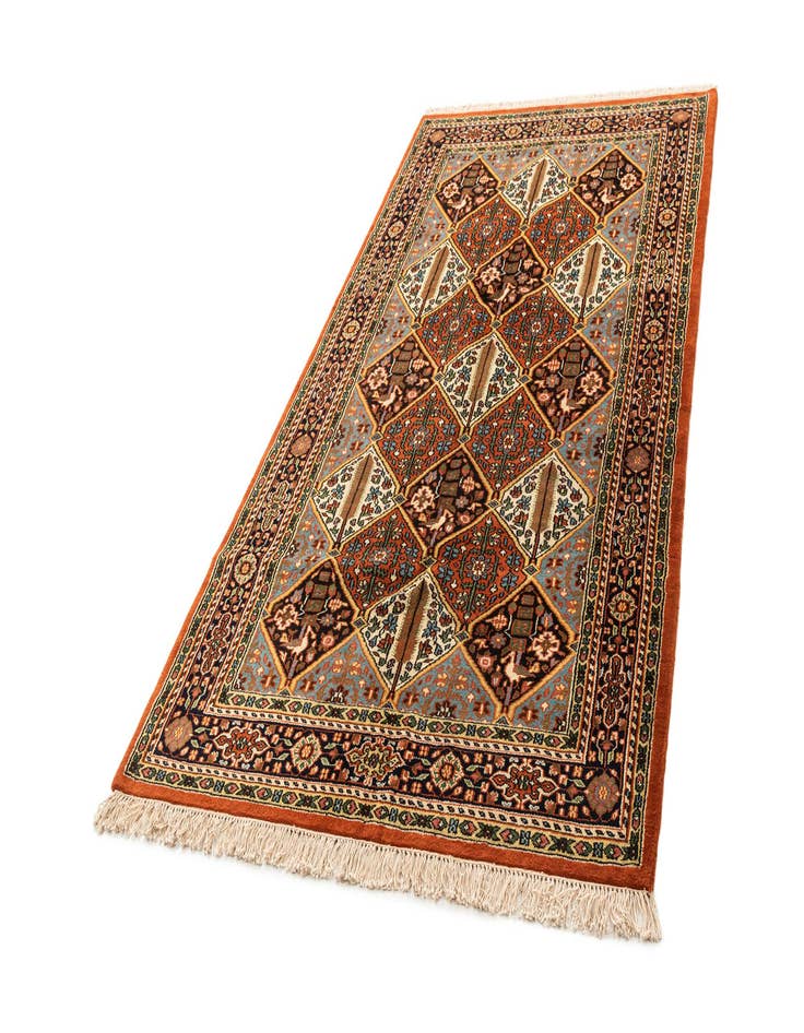 Detail image of  5' x 9' 4  Hand Knotted Bakhtiar Wool Rug