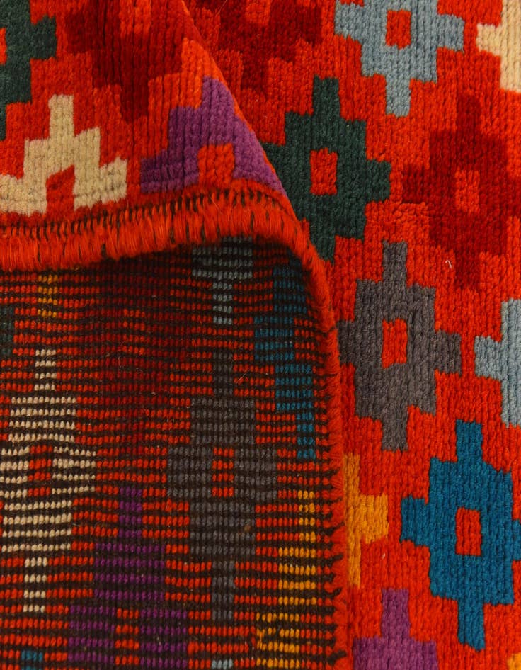 Detail image of  4' 11 x 6' 6  Hand Knotted Balouch Wool Rug