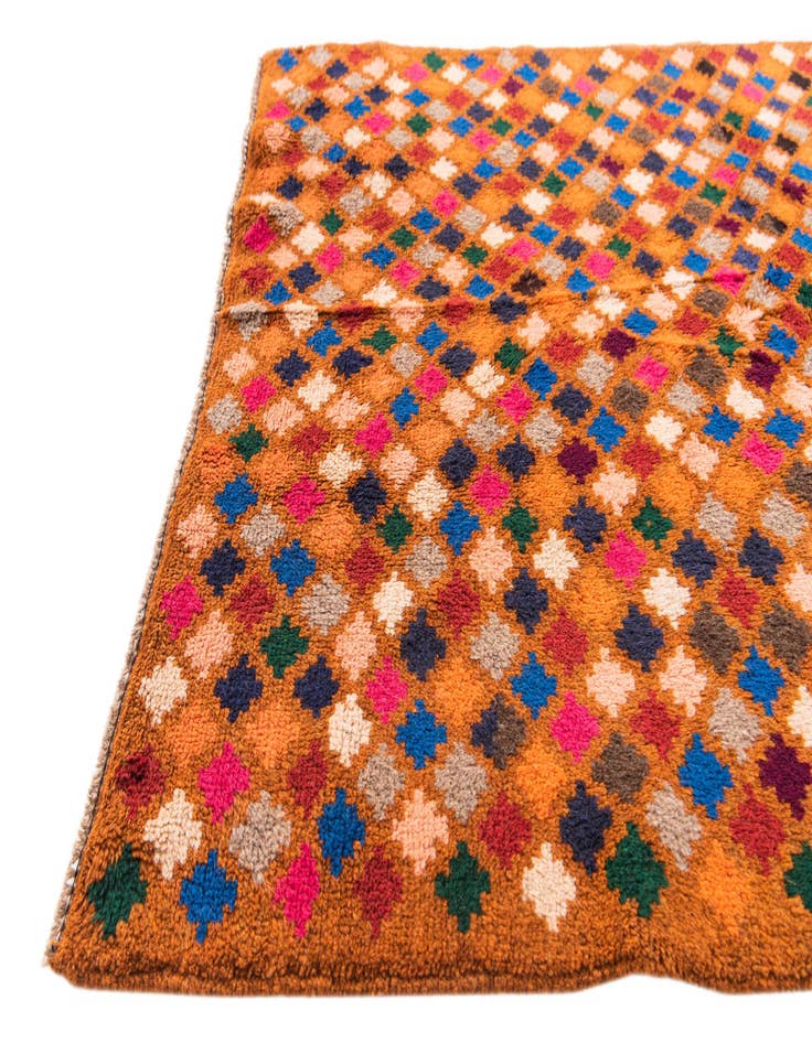 Detail image of  3' 9 x 6' 10  Hand Knotted Balouch Wool Rug