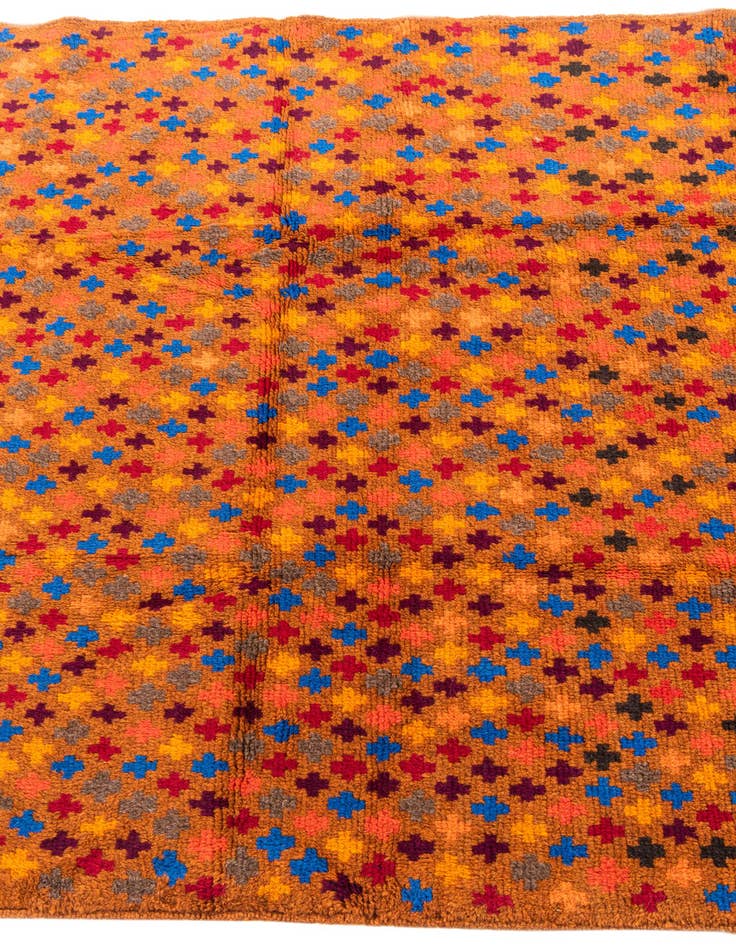Detail image of  4' x 6'  Hand Knotted Balouch Wool Rug