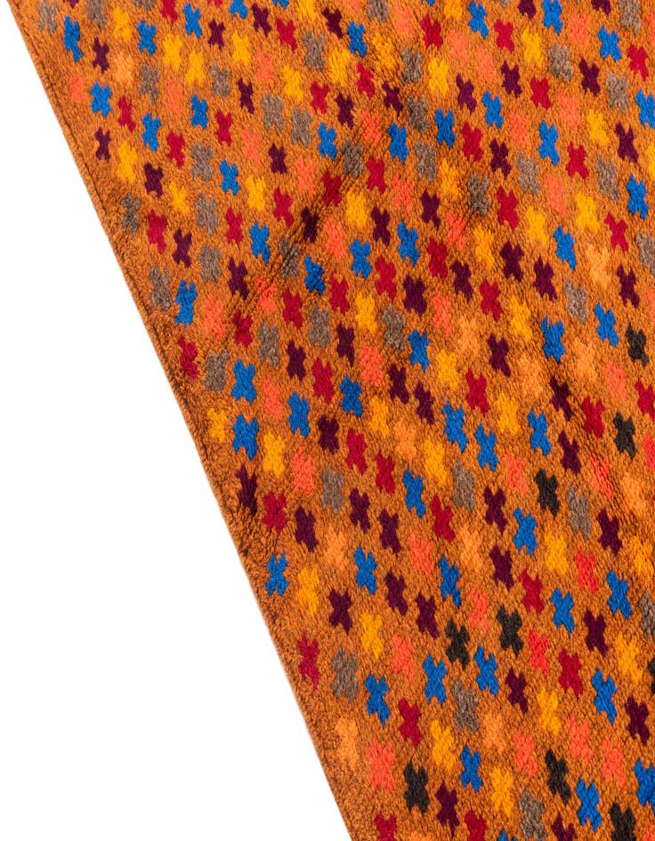 Detail image of  4' x 6'  Hand Knotted Balouch Wool Rug