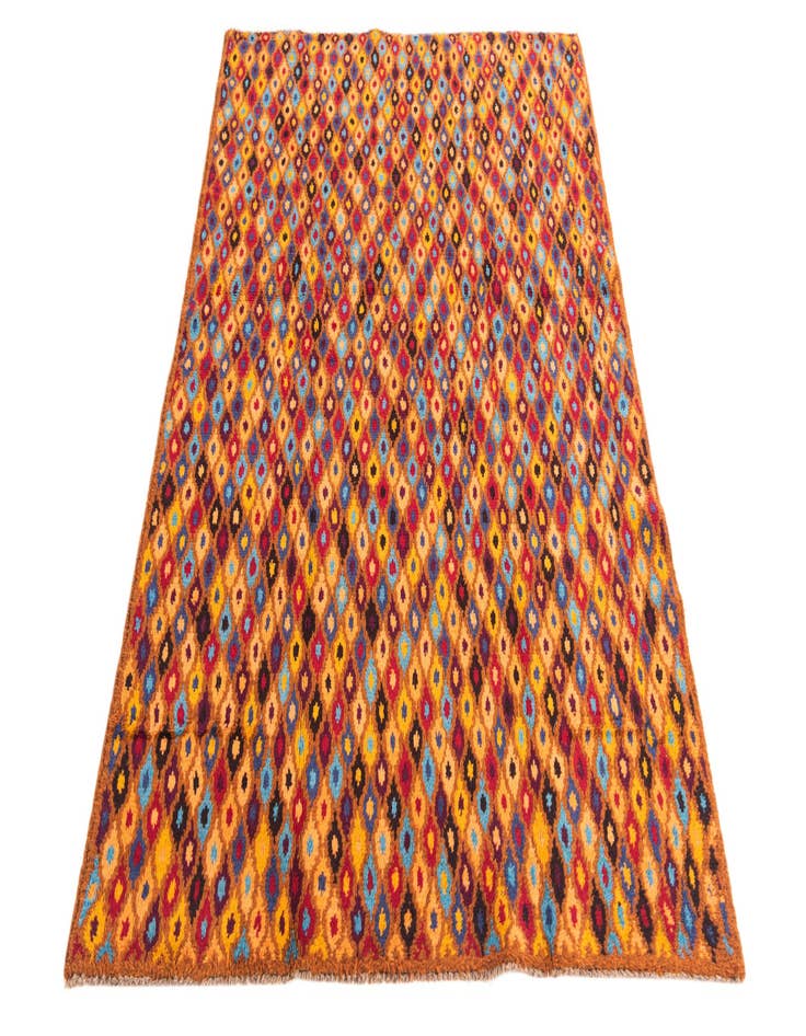 Detail image of  4' x 5' 10  Hand Knotted Balouch Wool Rug