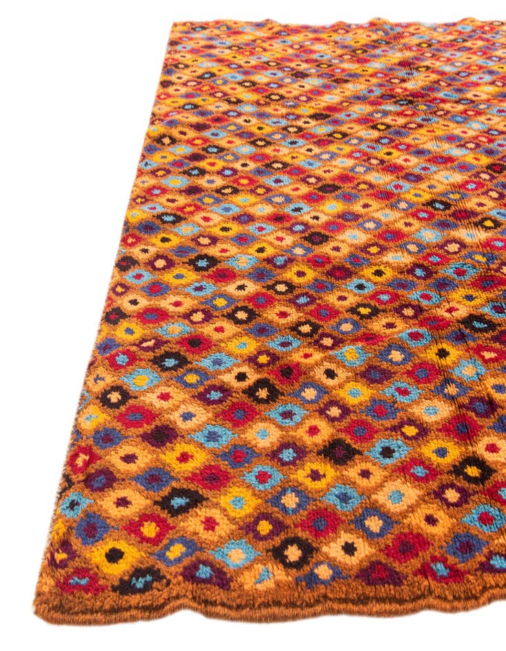 Detail image of  4' x 5' 10  Hand Knotted Balouch Wool Rug
