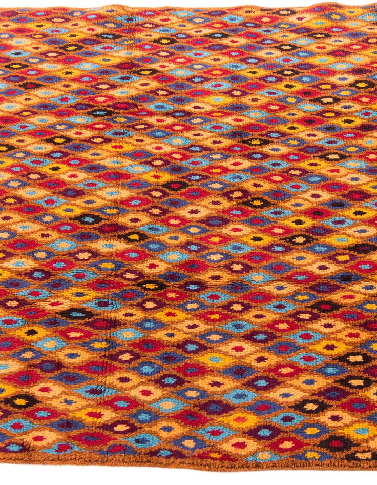 Detail image of  4' x 5' 10  Hand Knotted Balouch Wool Rug