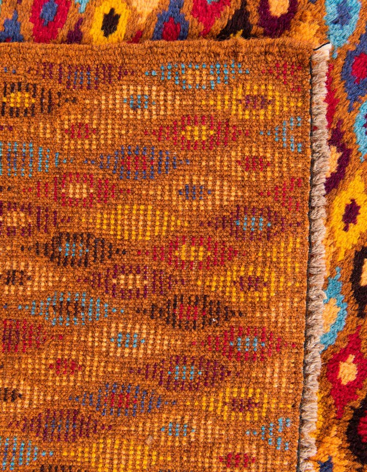 Detail image of  4' x 5' 10  Hand Knotted Balouch Wool Rug