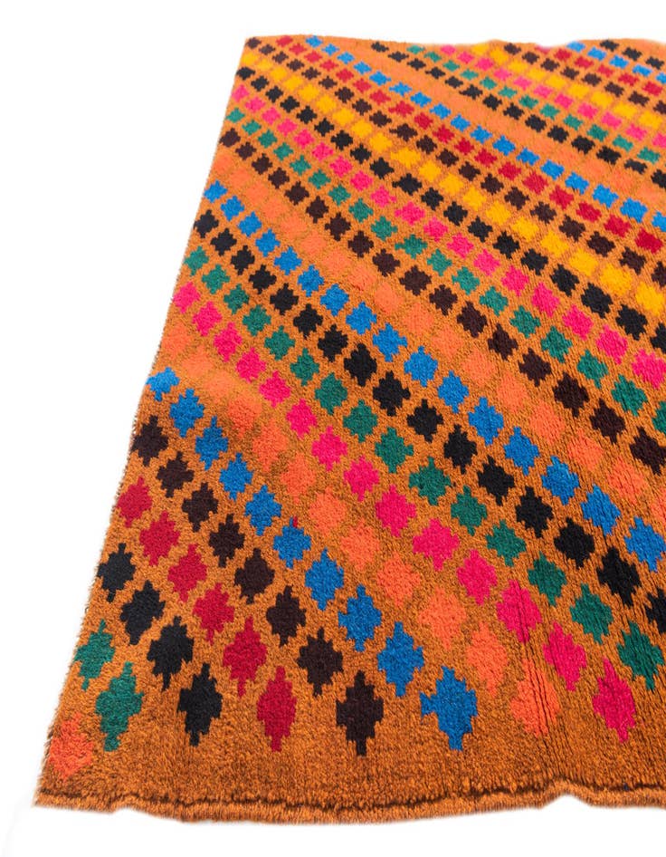 Detail image of  3' 9 x 6'  Hand Knotted Balouch Wool Rug