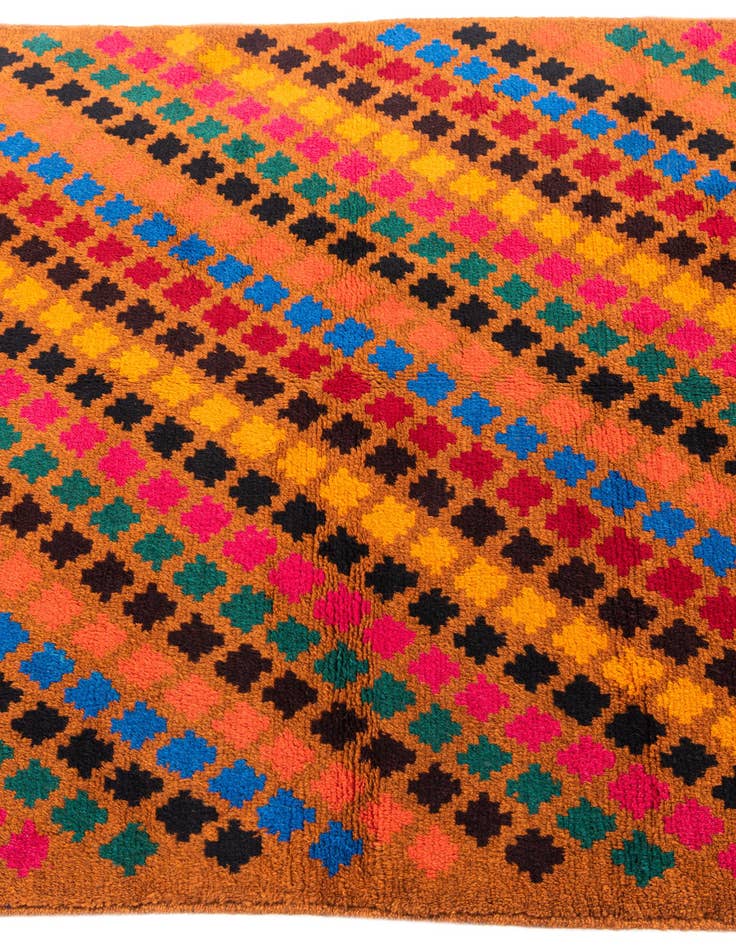 Detail image of  3' 9 x 6'  Hand Knotted Balouch Wool Rug