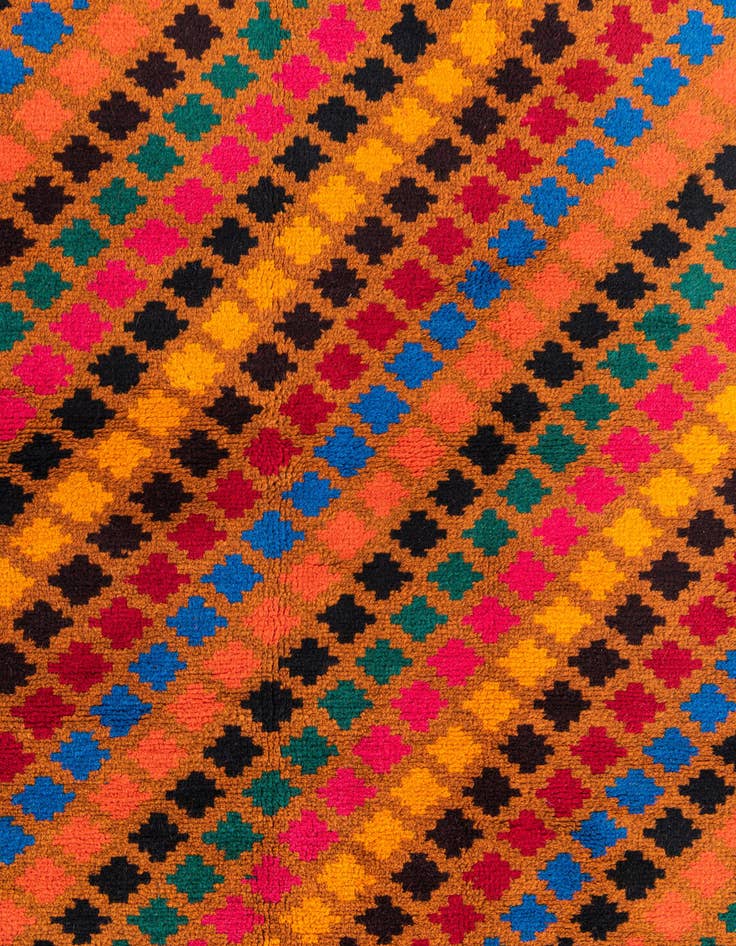 Detail image of  3' 9 x 6'  Hand Knotted Balouch Wool Rug