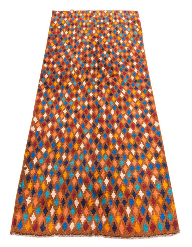 Detail image of  4' 1 x 6'  Hand Knotted Balouch Wool Rug