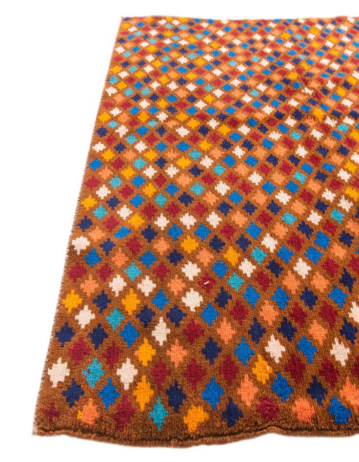 Detail image of  4' 1 x 6'  Hand Knotted Balouch Wool Rug