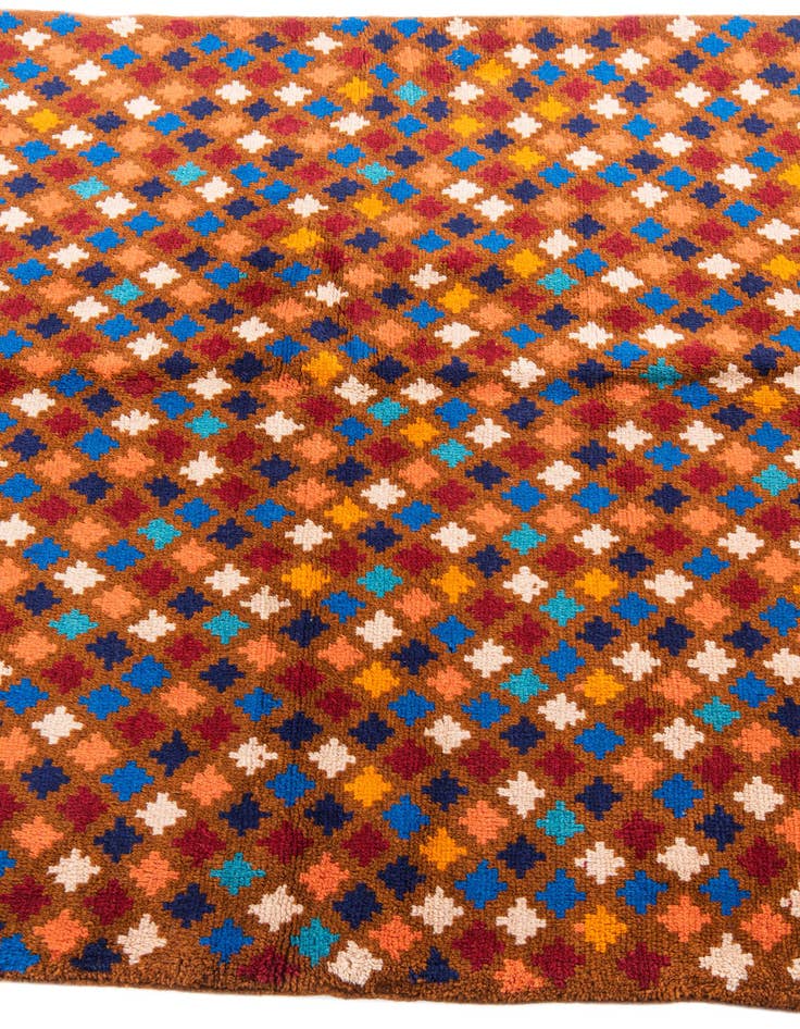 Detail image of  4' 1 x 6'  Hand Knotted Balouch Wool Rug