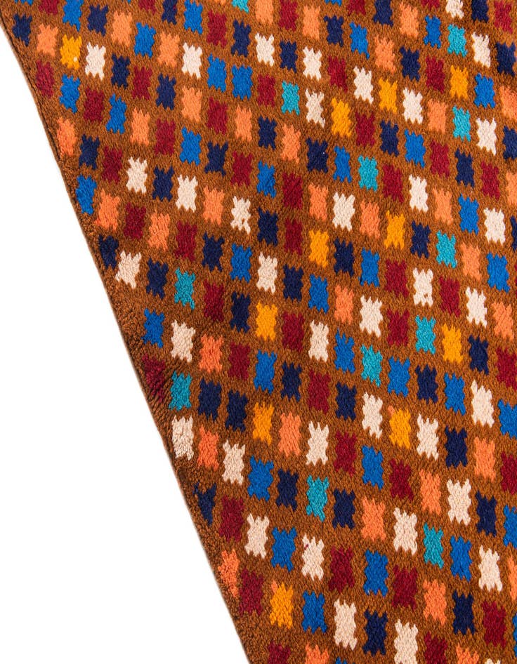 Detail image of  4' 1 x 6'  Hand Knotted Balouch Wool Rug