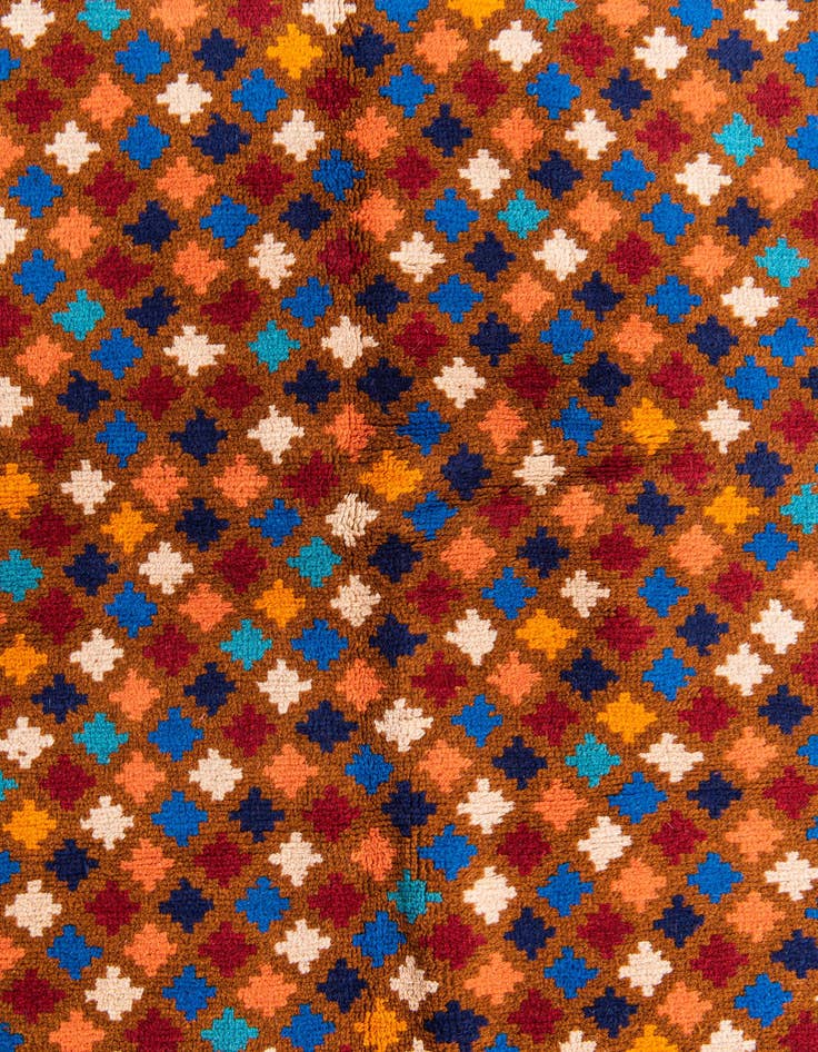 Detail image of  4' 1 x 6'  Hand Knotted Balouch Wool Rug