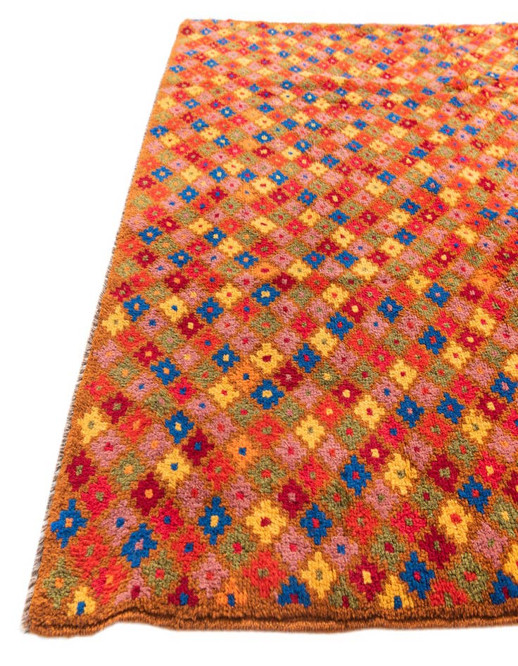 Detail image of  4' 1 x 5' 8  Hand Knotted Balouch Wool Rug