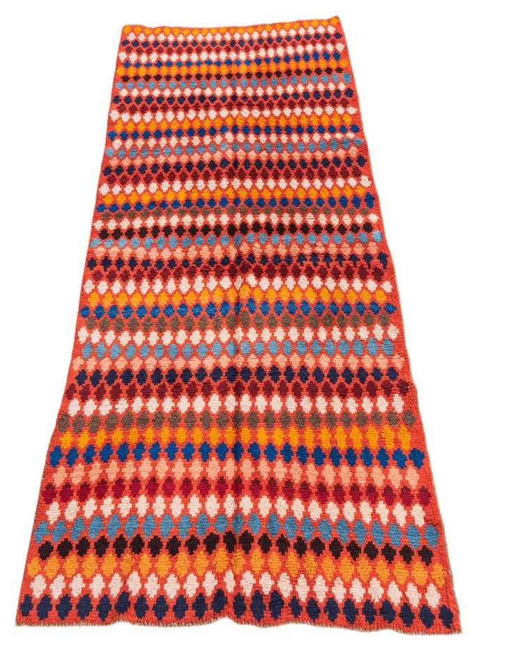 Detail image of  4' x 6'  Hand Knotted Balouch Wool Rug