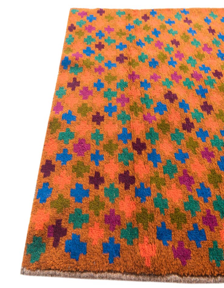 Detail image of 3' x 4' 3 Hand Knotted Balouch Wool Rug