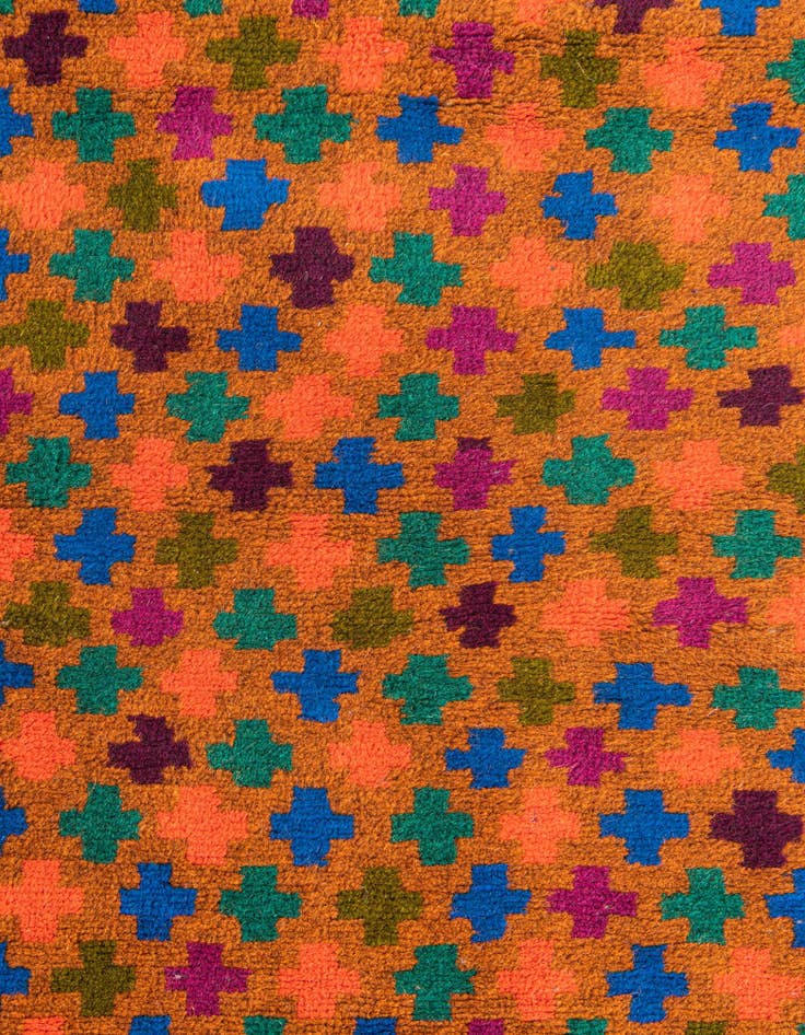 Detail image of 3' x 4' 3 Hand Knotted Balouch Wool Rug