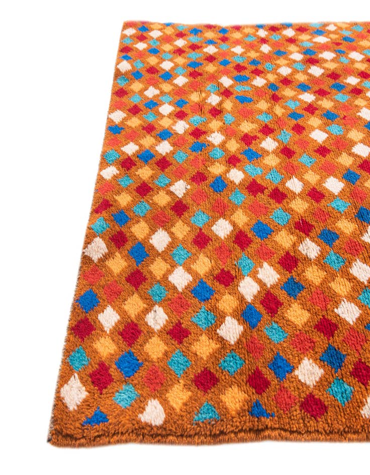 Detail image of  3' x 4' 6  Hand Knotted Balouch Wool Rug