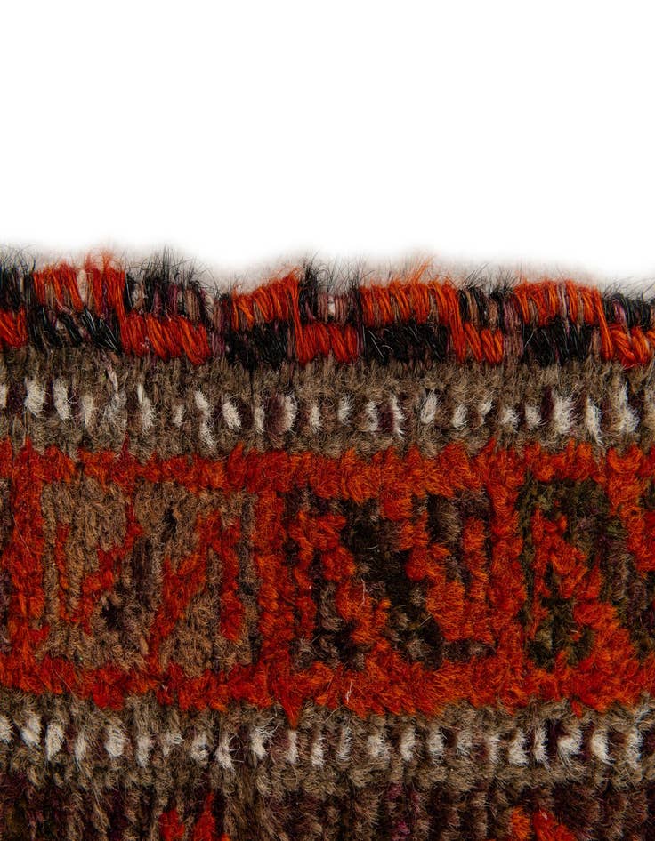 Detail image of  3' 1 x 4' 5  Hand Knotted Balouch Persian Wool Rug