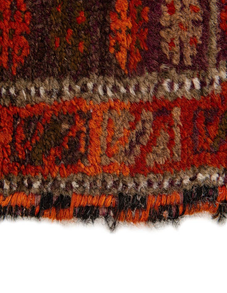 Detail image of  3' 1 x 4' 5  Hand Knotted Balouch Persian Wool Rug