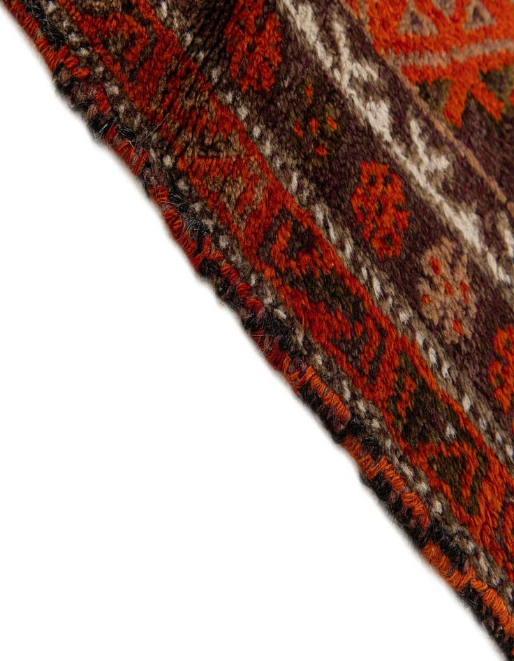 Detail image of  3' 1 x 4' 5  Hand Knotted Balouch Persian Wool Rug