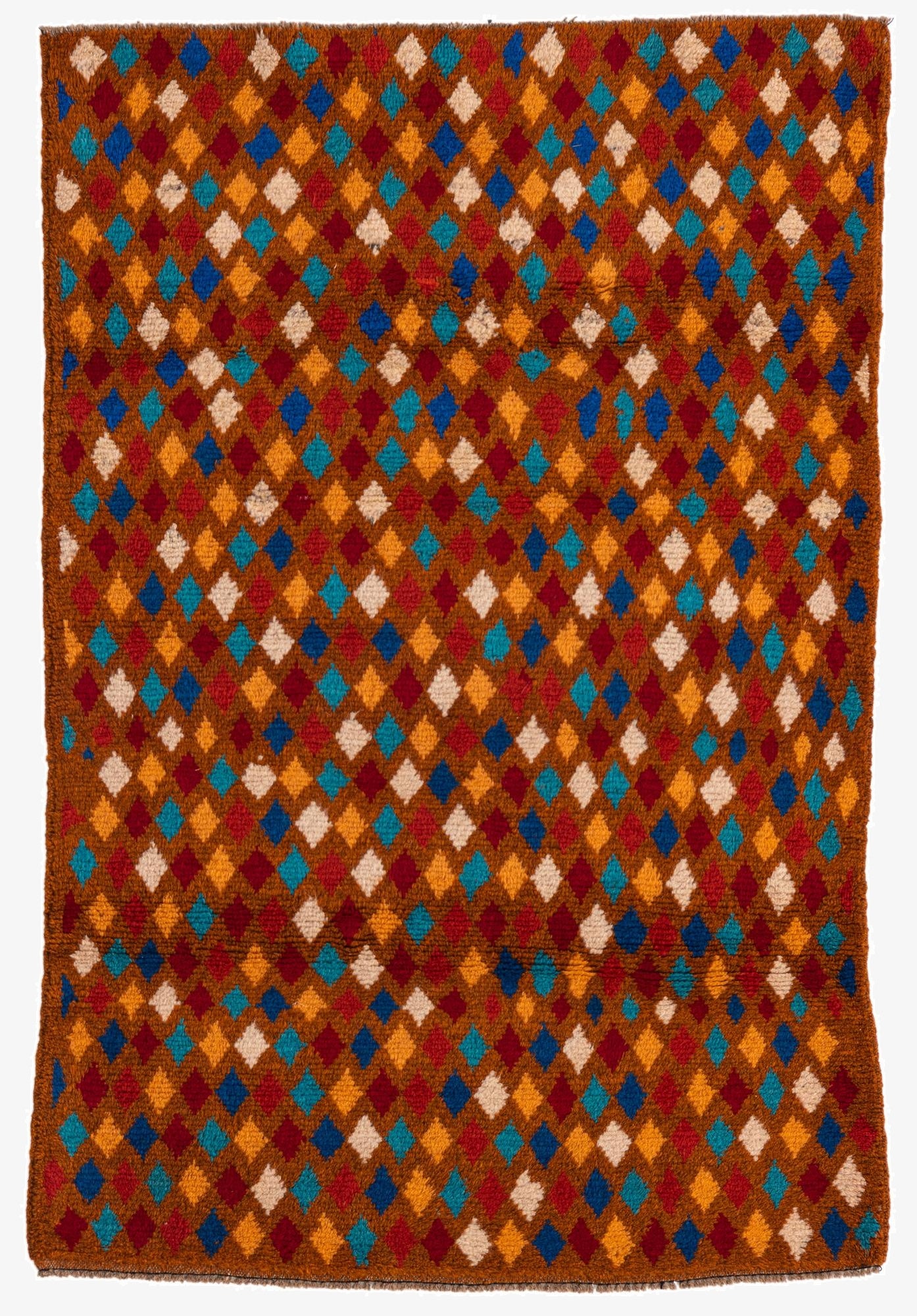  3' x 4' 6  Hand Knotted Balouch Wool Rug