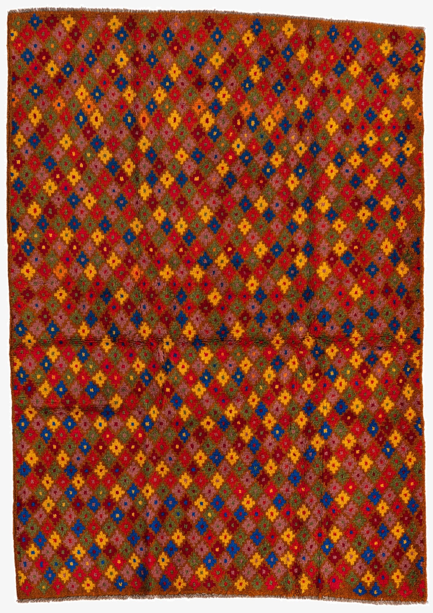  4' 1 x 5' 8  Hand Knotted Balouch Wool Rug