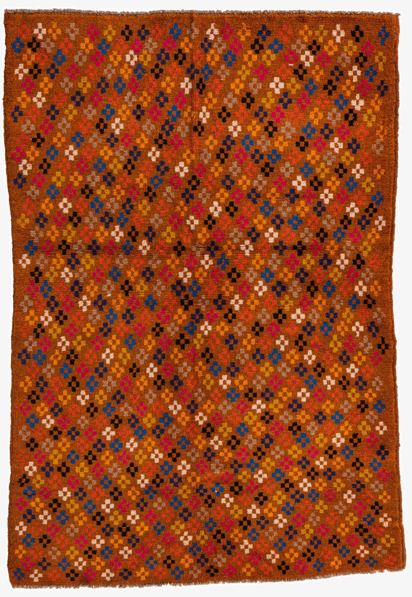  3' 10 x 5' 8  Hand Knotted Balouch Wool Rug