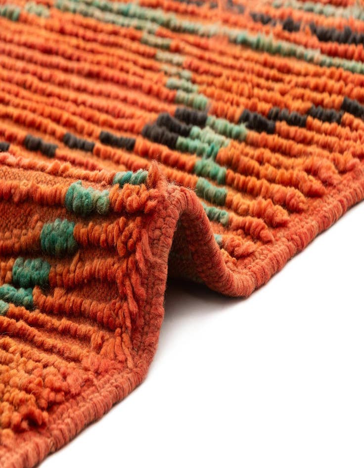 Detail image of  5' 4 x 11' 2 Berber Rug