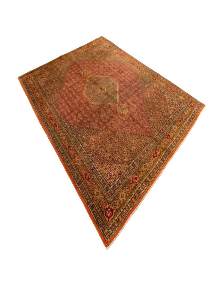 Detail image of  9' 7 x 12' 3  Hand Knotted Bidjar Persian Wool Rug