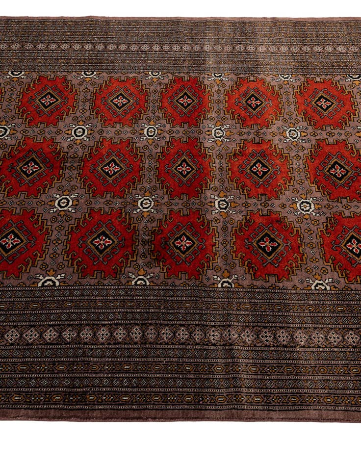 Detail image of  5' 3 x 7' 11  Hand Knotted Bokhara Oriental Wool Rug